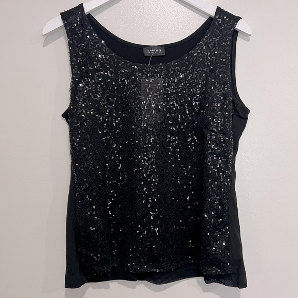 NEW WITH TAG Taifun Sleeveless Sequin Shirt Size 42 EURO (MSG for Measurements) - Picture 1 of 1